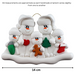 Christmas Family of 5 Ornament - New Family 2023 Ornamentopia