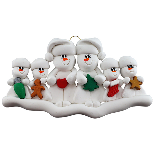 Christmas Family of 6 Ornament - New Family 2023 - Ornamentopia