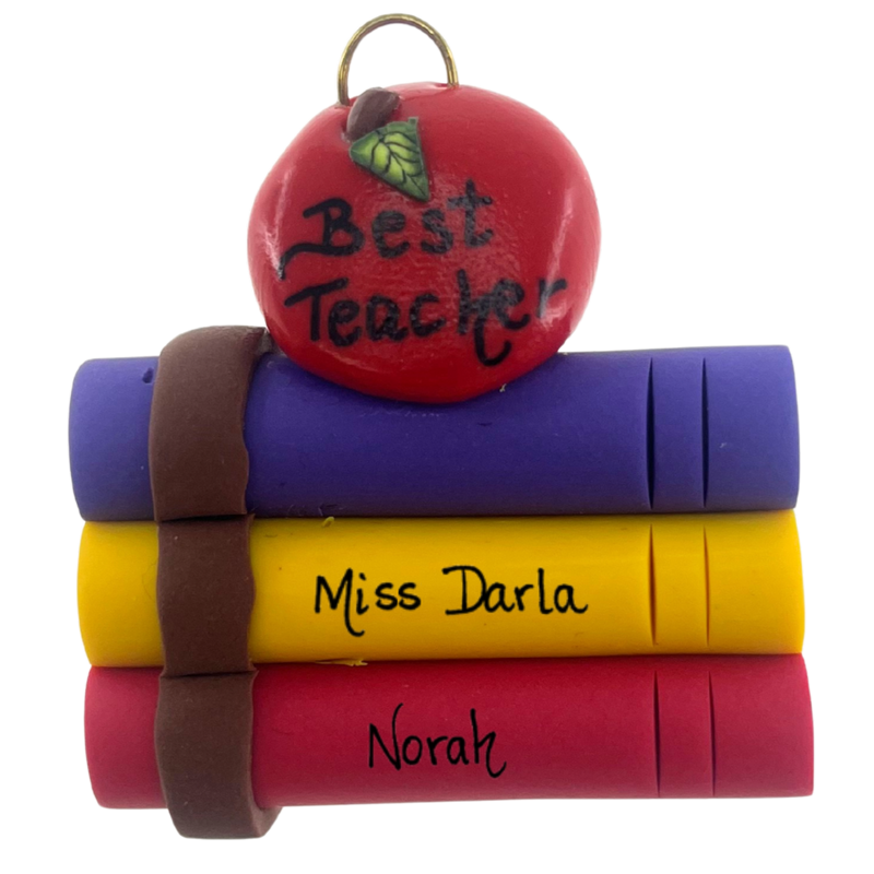 Teacher – Books Christmas Ornament