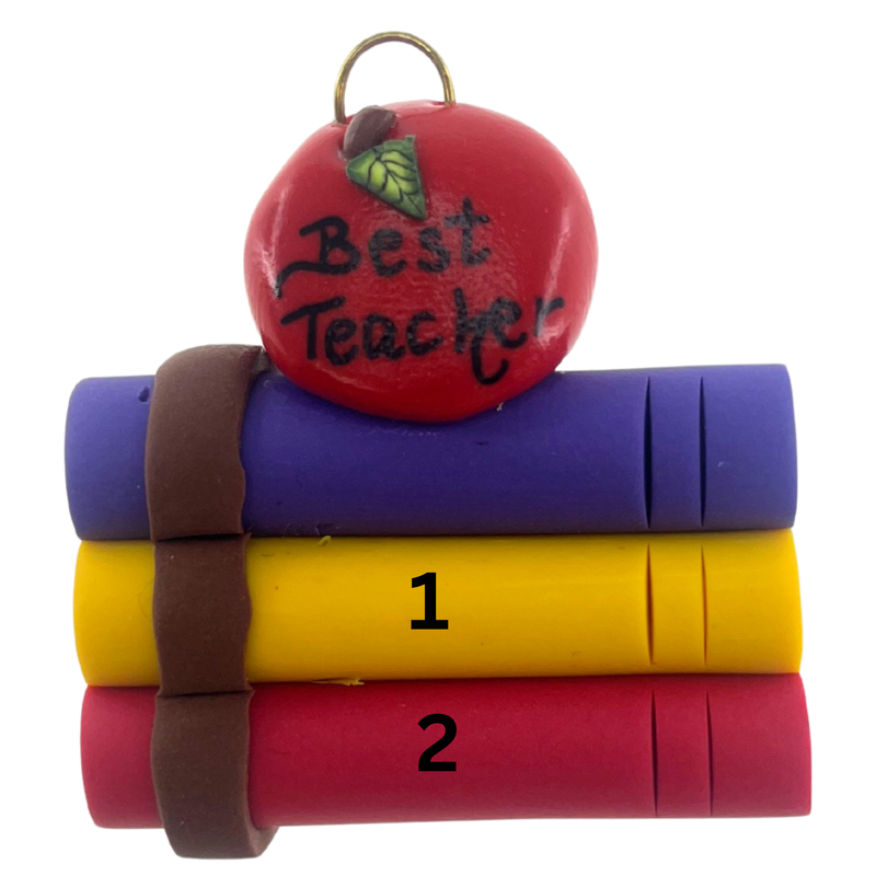 Teacher – Books Christmas Ornament