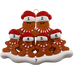 Gingerbread Family of 6 Ornament Ornamentopia