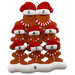 Gingerbread Family of 8 Ornament Ornamentopia