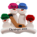 Hockey Snowmen Family of 6 Ornament Ornamentopia