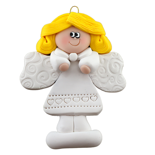 Holiday Angel Ornament - Blonde Hair Ornamentopia