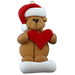 Holiday Bear with Heart Ornament Ornamentopia