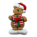 Holiday Bear with Present Ornament - Tan Ornamentopia