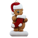Holiday Bear with Stocking Ornament Ornamentopia
