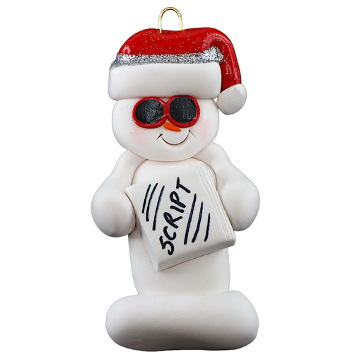 Snowman Actor Ornament Ornamentopia
