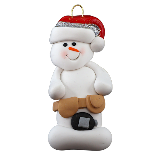 Snowman Carpenter Ornament Ornamentopia
