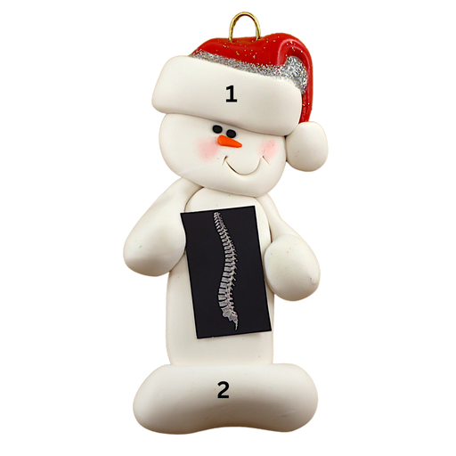 Snowman Chiropractor Ornament Ornamentopia