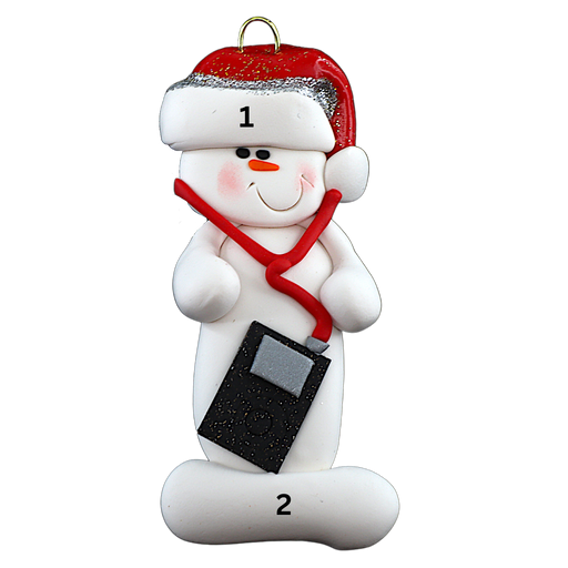 Snowman iPod Lover Ornament Ornamentopia