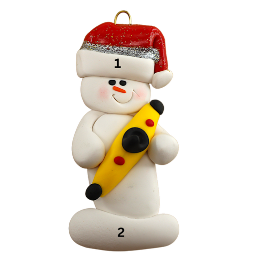 Snowman Kayaker Ornament Ornamentopia