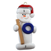 Snowman Ringette Player Ornament Ornamentopia