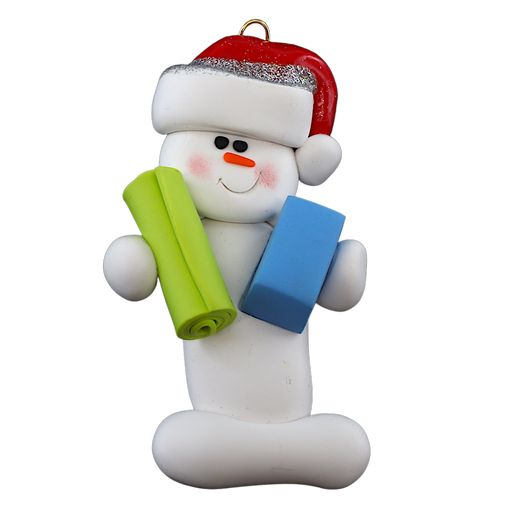 Snowman Yoga Ornament Ornamentopia