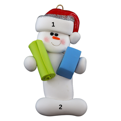 Snowman Yoga Ornament Ornamentopia
