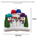 Colourful Scarf Snowmen Family of 4 Ornament Ornamentopia
