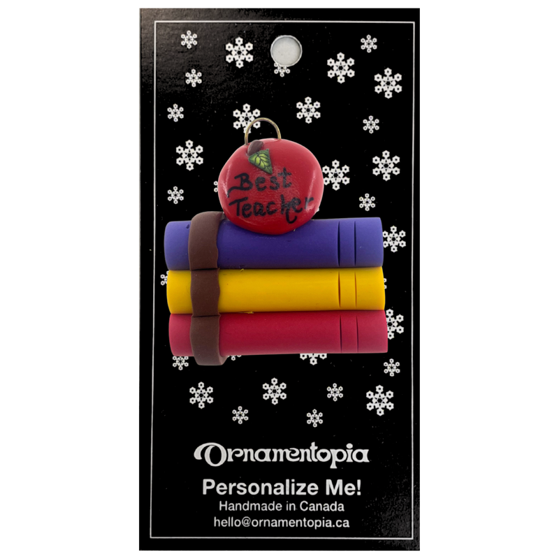 Teacher – Books Christmas Ornament