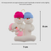 Pink Baby Family of 3 Ornament Ornamentopia