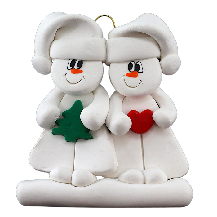 Christmas Family of 2 Ornament