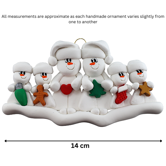 Christmas Family of 6 Ornament - New Family 2023 - Ornamentopia