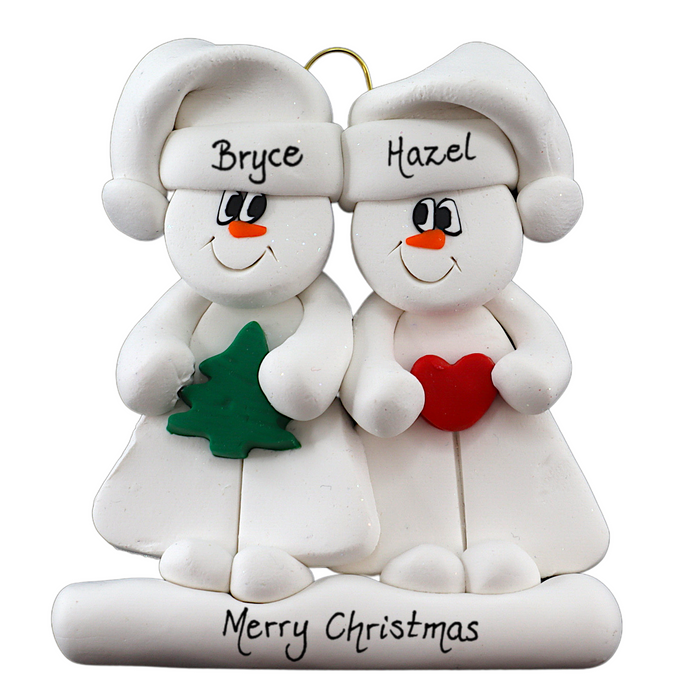 Christmas Family of 2 Ornament