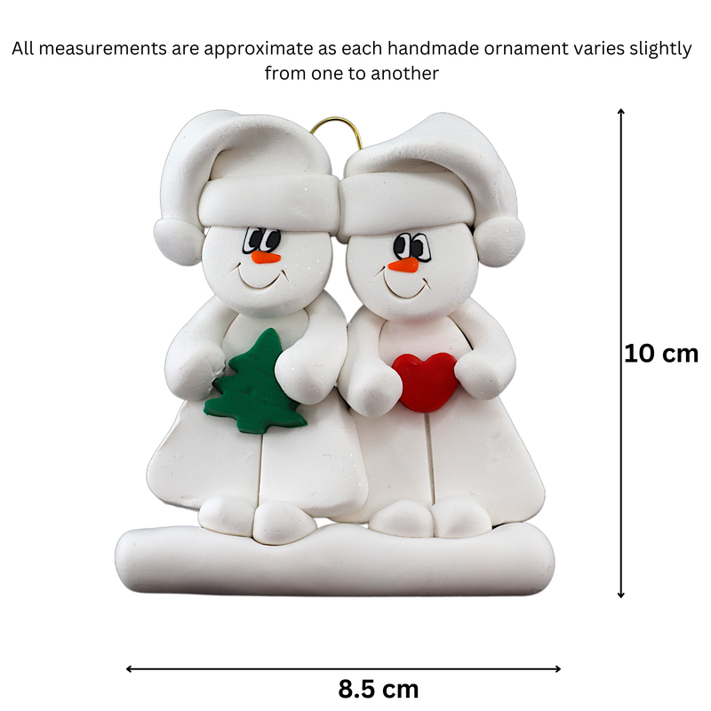 Christmas Family of 2 Christmas Ornament