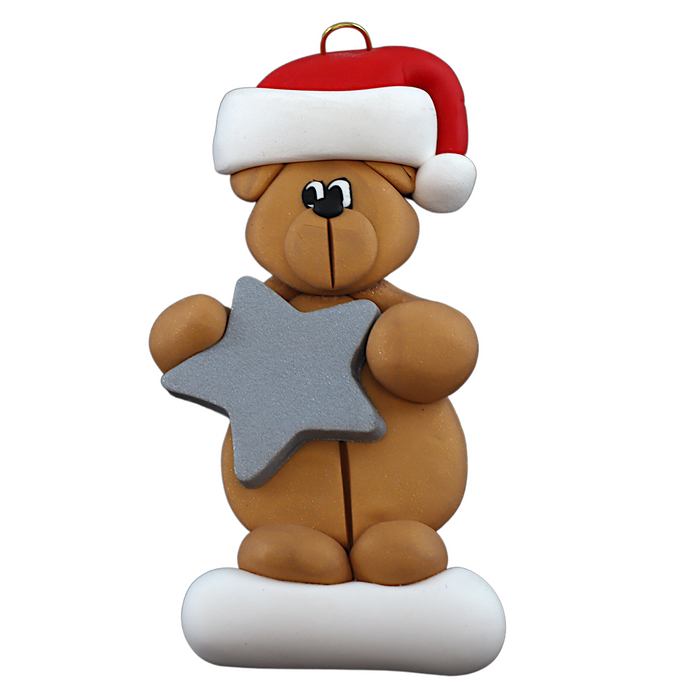 Holiday Bear with Star Ornament