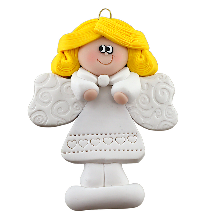 Holiday Angel Ornament - Blonde Hair