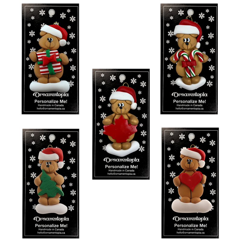 Bear Christmas Ornament Group Special - 15% off