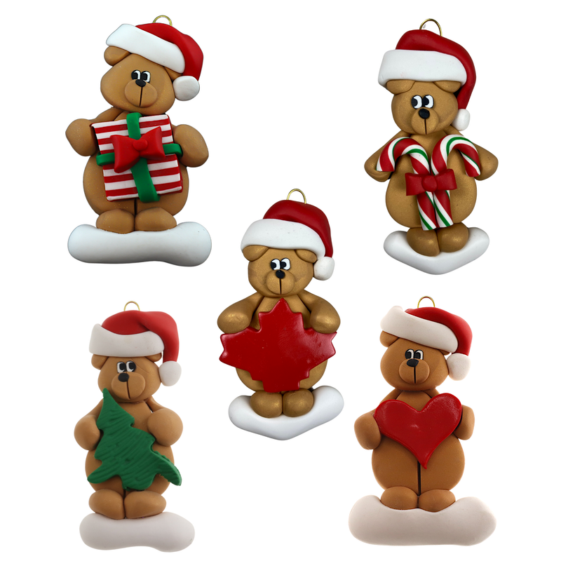 Bear Christmas Ornament Group Special - 15% off