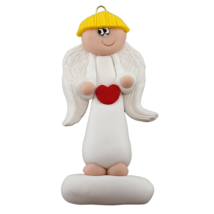 Tall Angel Christmas Ornament - Blonde Hair