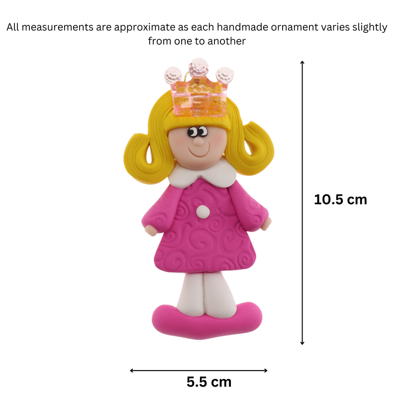 Princess Christmas Ornament - Blonde Hair