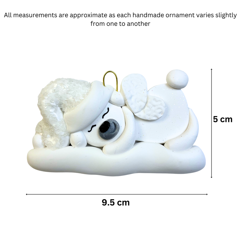 Polar Bear Memorial Baby Christmas Ornament - White