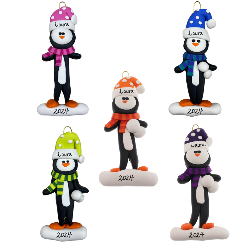 Penguin Christmas Ornaments - Group Special 15% off
