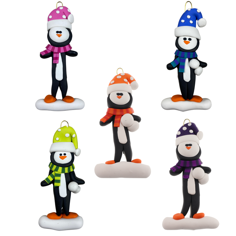 Penguin Christmas Ornaments - Group Special 15% off