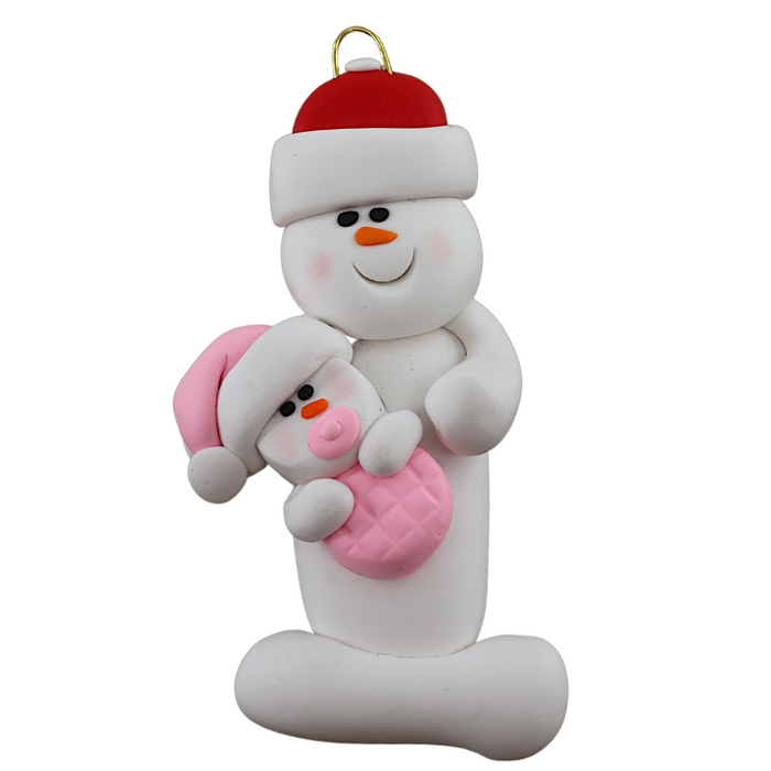 Pink Baby Family of 2 Ornament