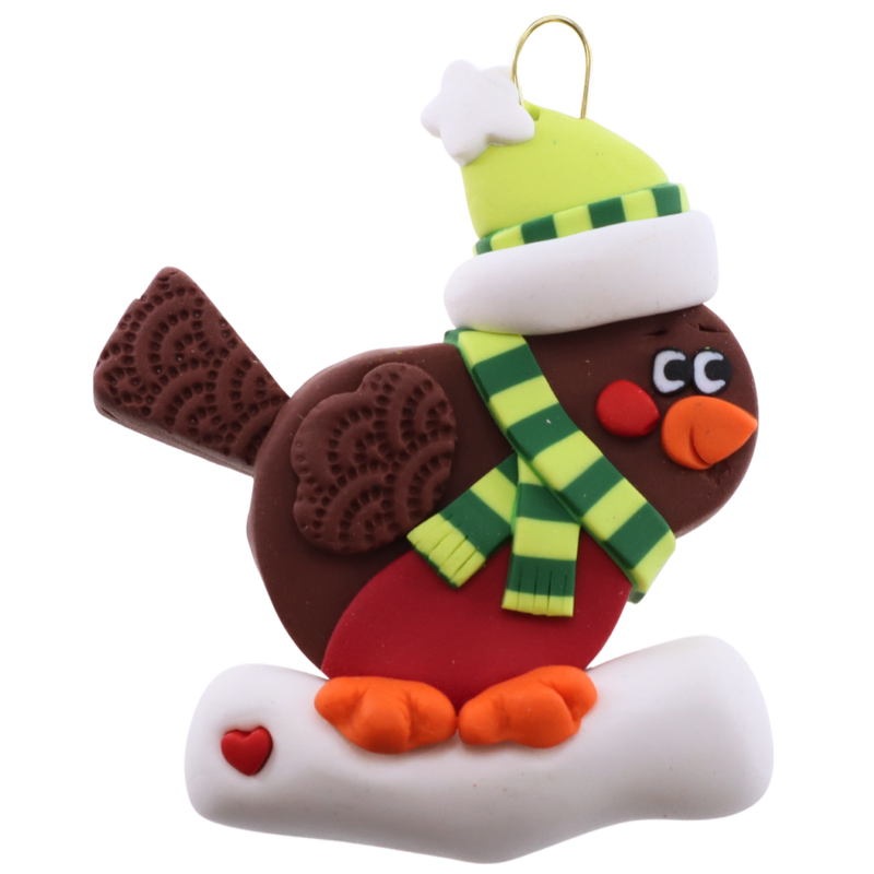 Yule Tide Songbird Robin Christmas Ornament