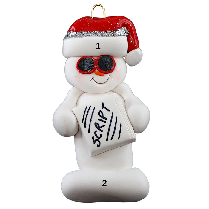 Snowman Actor Ornament