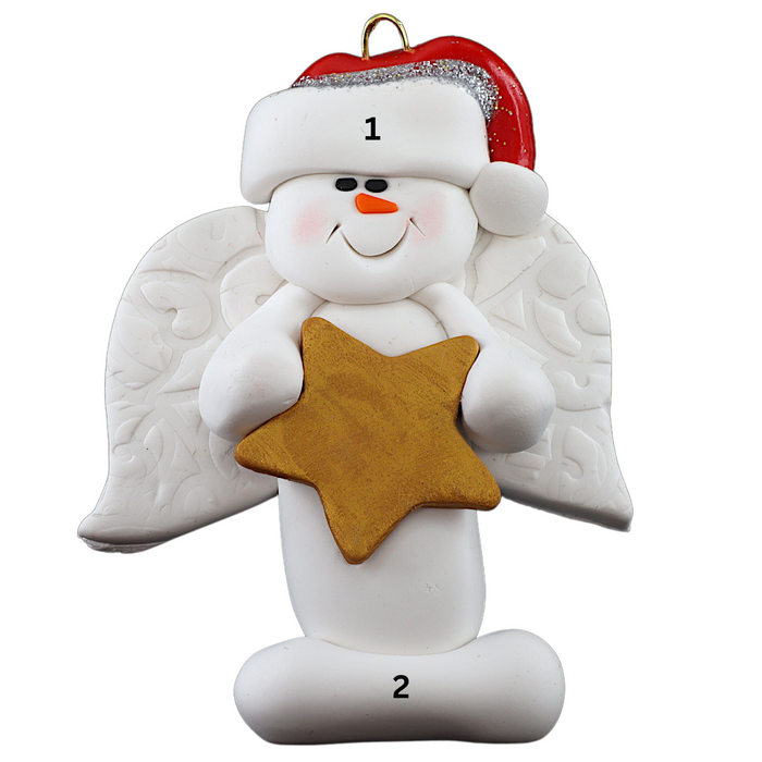 Snowman Angel Ornament