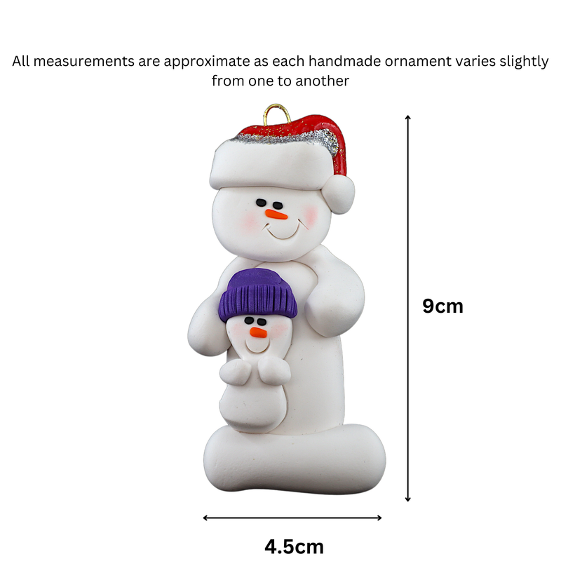 Snowman Babysitter Christmas Ornament