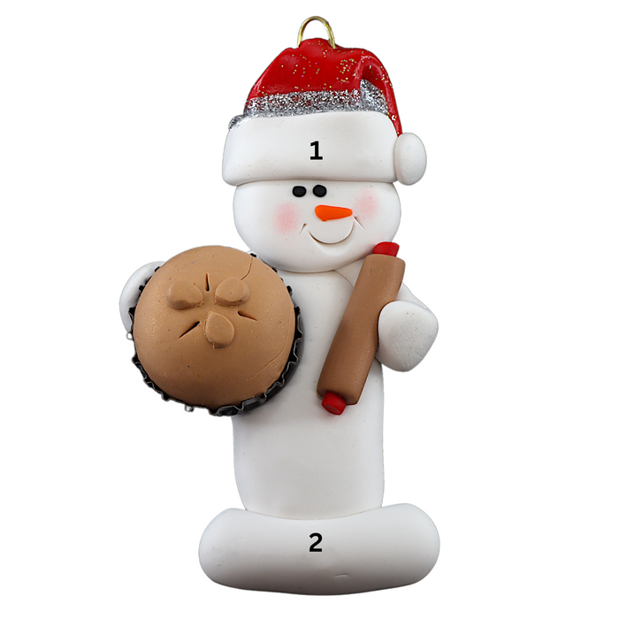 Snowman Baker Ornament