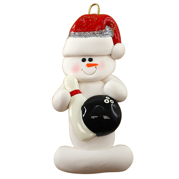 Snowman Bowler Ornament