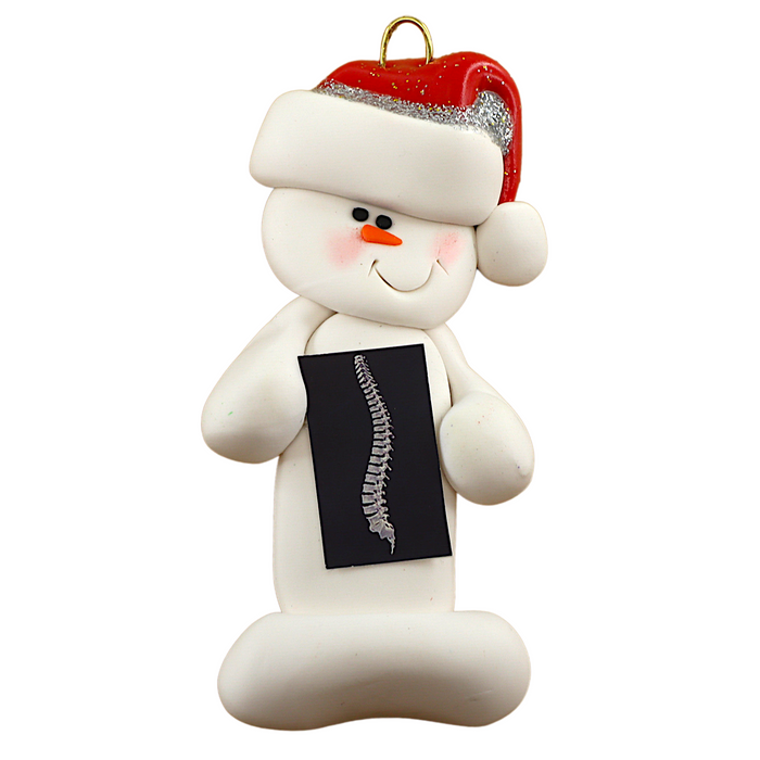 Snowman Chiropractor Ornament