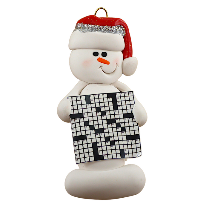 Snowman Crossworder Ornament