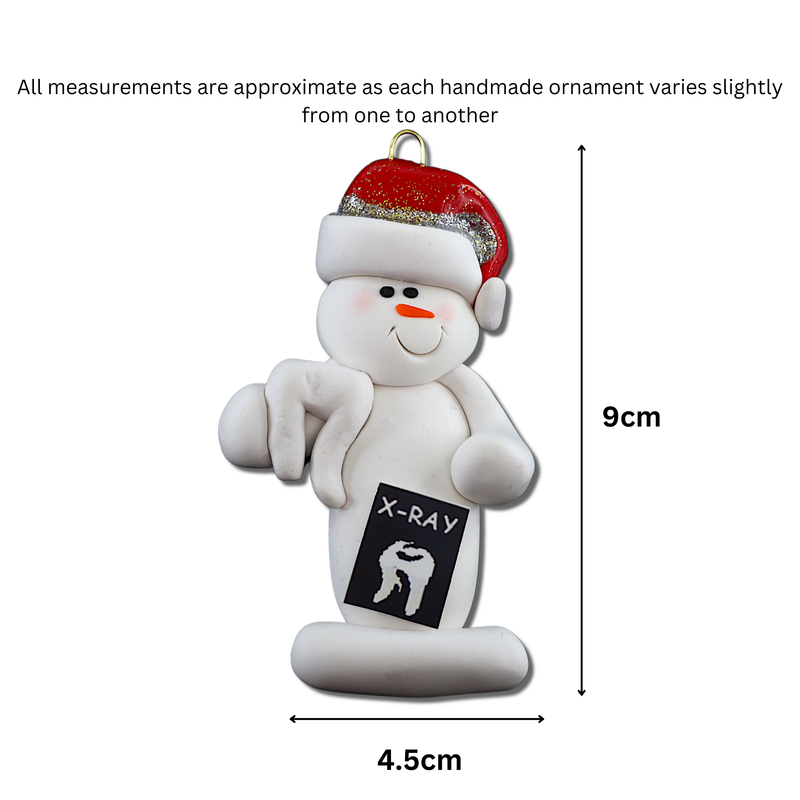 Snowman Dentist Christmas Ornament