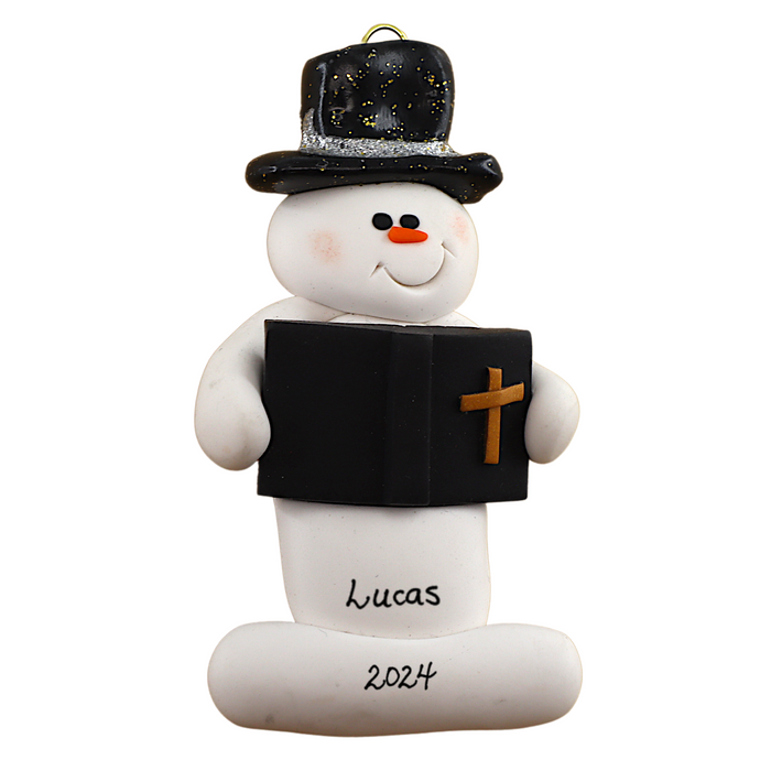 Snowman Minister Ornament