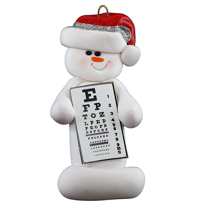 Snowman Optometrist Ornament