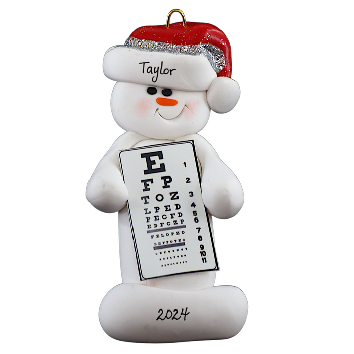 Snowman Optometrist Ornament