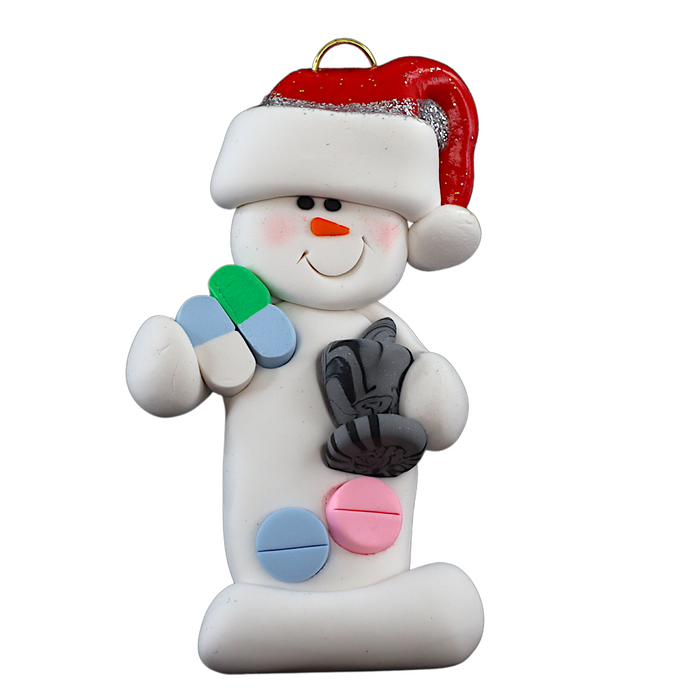 Snowman Pharmacist Ornament