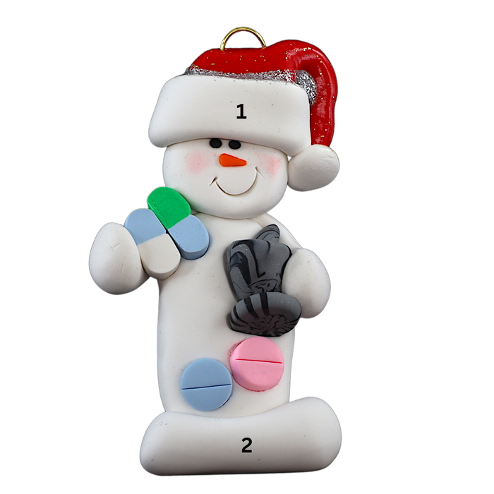 Snowman Pharmacist Ornament